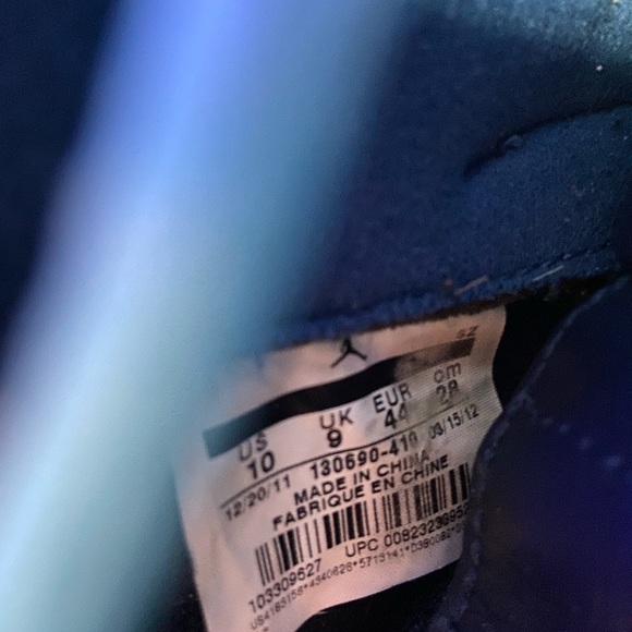 Retro Jordan 12 obsidian blue size 10 - Picture 8 of 8